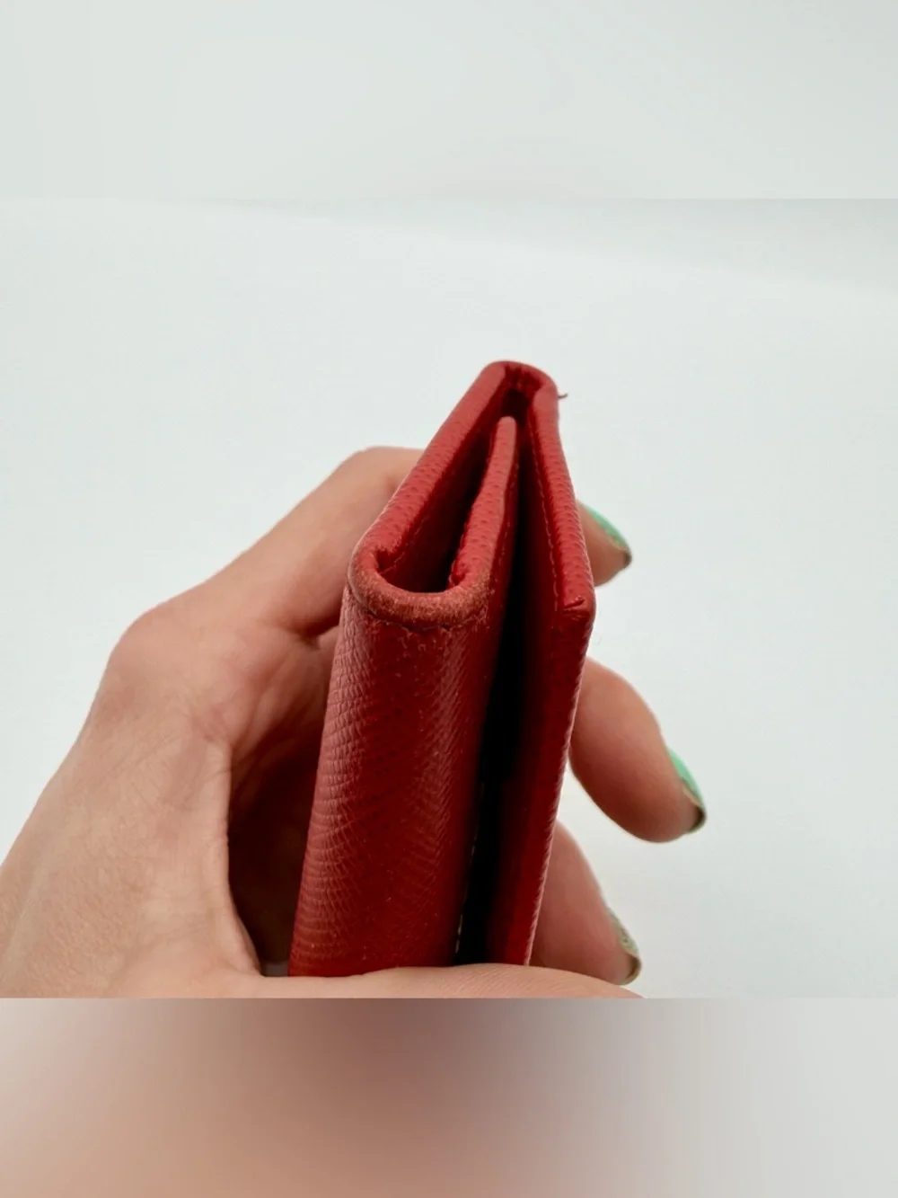 Prada Saffiano Leather Red Key Holder Wallet - Picture 7 of 10